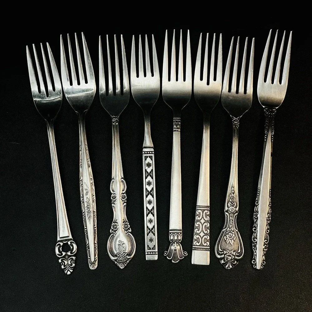 40 Vtg Stainless Flatware Mismatched Japan EKCO National Interpur Oneida Mixed